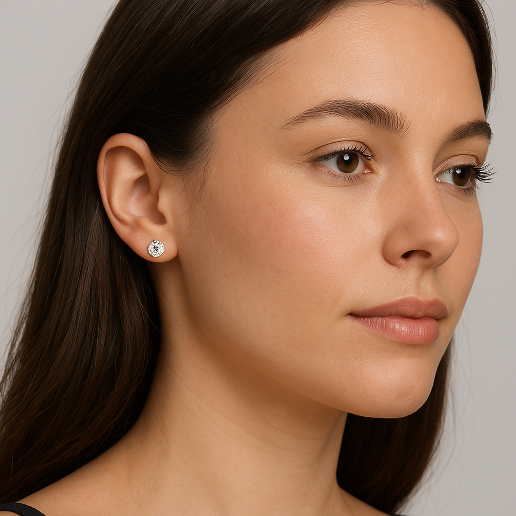 Solitaire Earrings between 1-2 carat