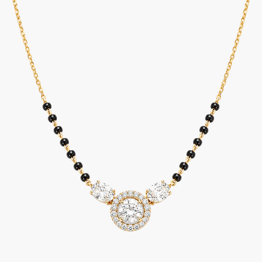 Pear Shaped Diamond Mangalsutra