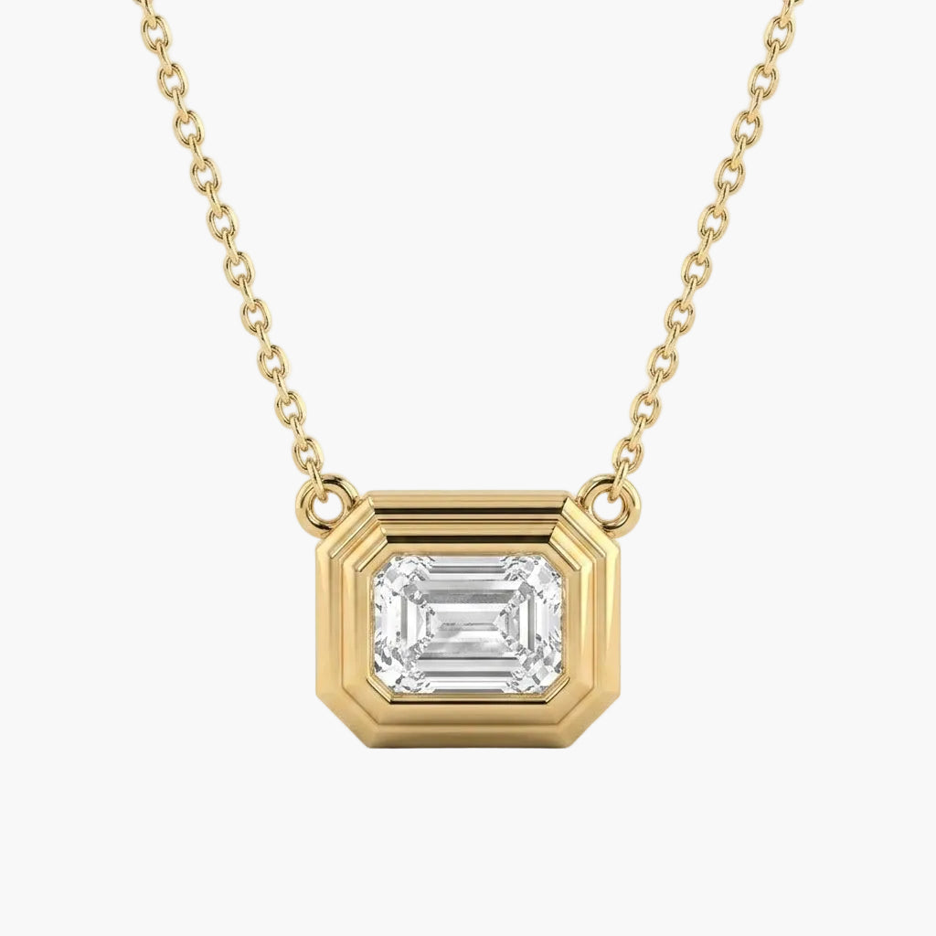 Emerald Escape Diamond Pendant with Chain