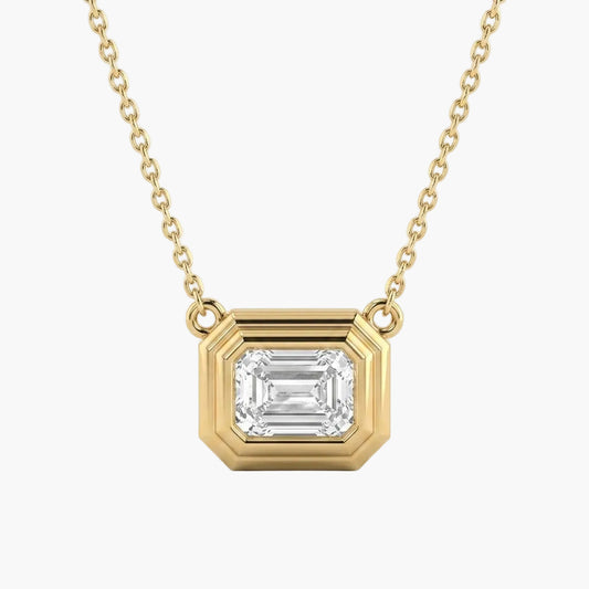 Emerald Escape Diamond Pendant with Chain