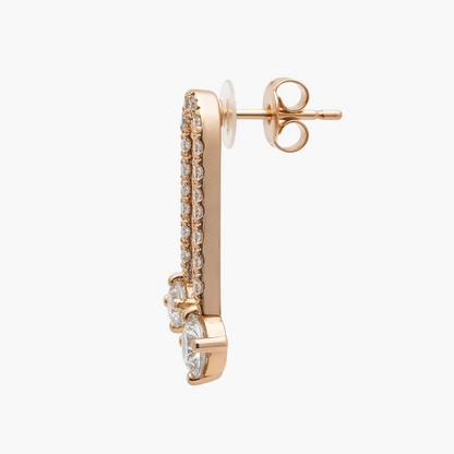 Drevia Drop Diamond Earrings