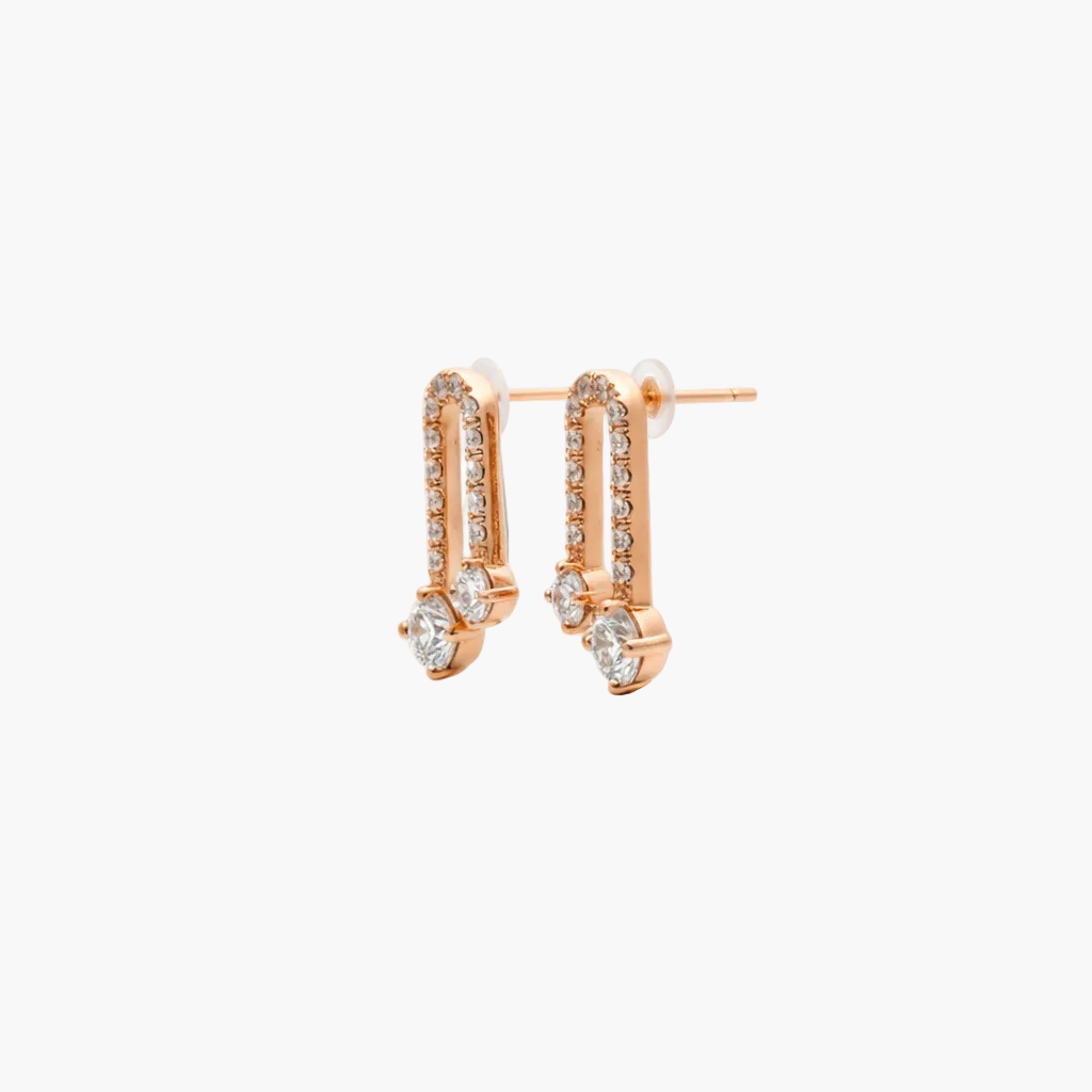 Drevia Drop Diamond Earrings