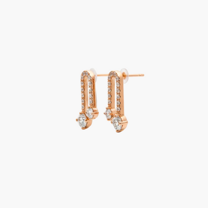 Drevia Drop Diamond Earrings