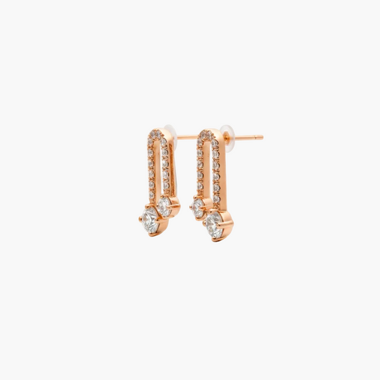 Drevia Drop Diamond Earrings