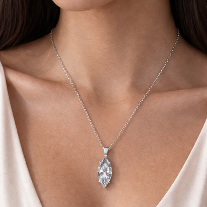 Marquise Brilliance Solitaire Diamond Pendant