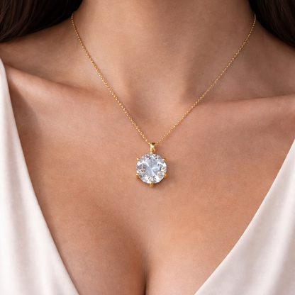 Five-Prong Brilliance Diamond Pendant