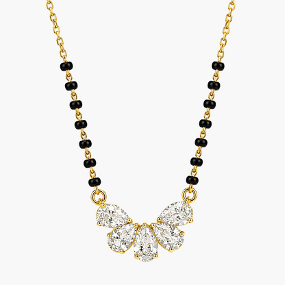 Butterfly Design Diamond Mangalsutra