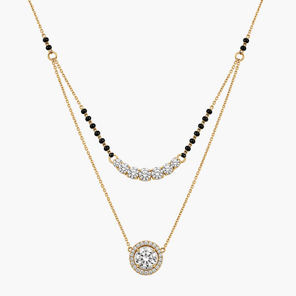 Double Layered Diamond Mangalsutra