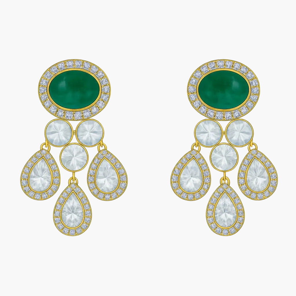 Zoya Meher Drops Diamond Earrings