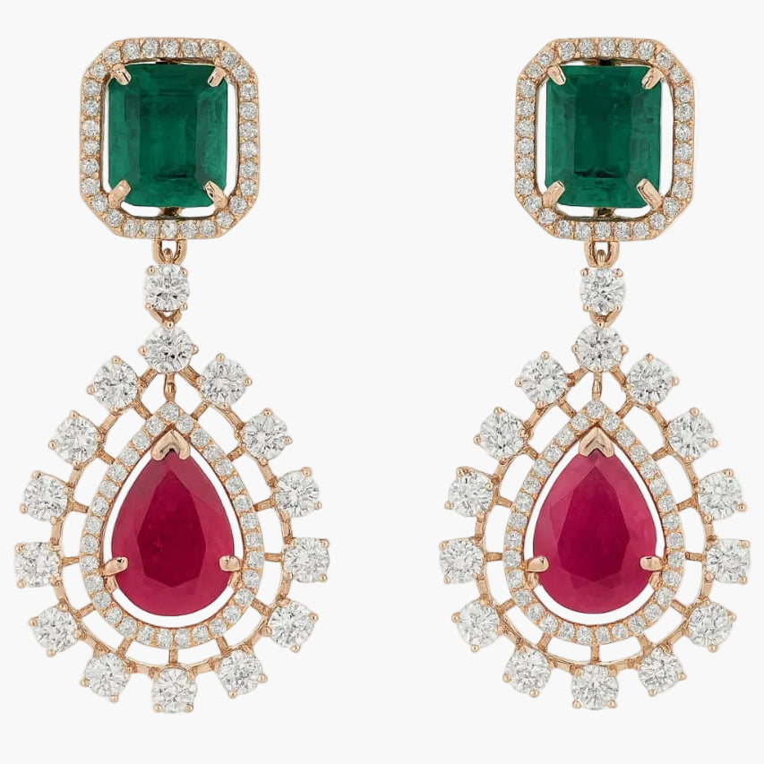 Sunburst Diamond Earrings