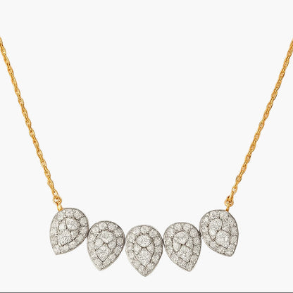 Halo Shimmer Diamond Necklace