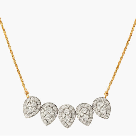 Halo Shimmer Diamond Necklace