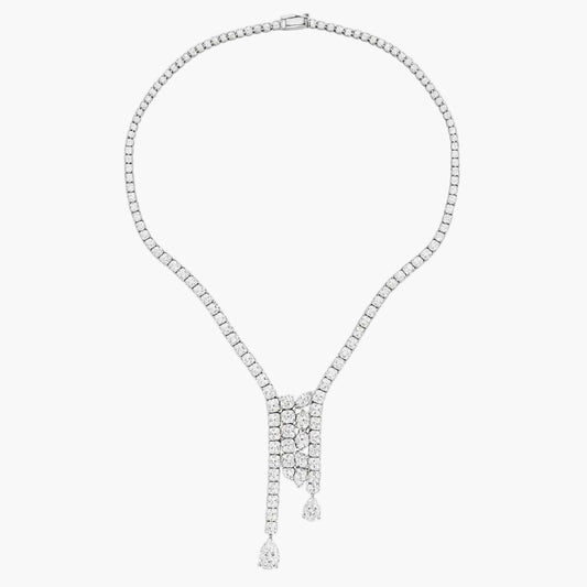 Diamond Cascade Riviere Diamond Necklace