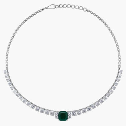 Green Point Diamond Necklace