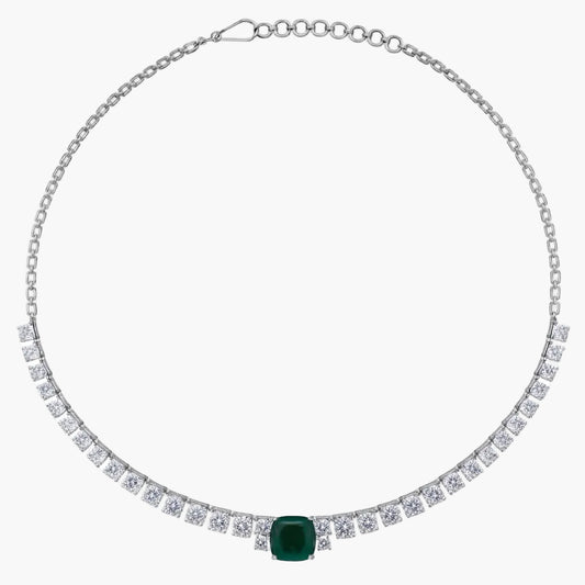 Green Point Diamond Necklace