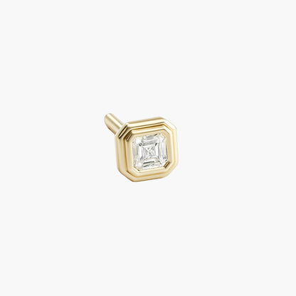 Asscher Men Diamond Studs