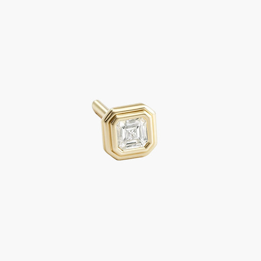 Asscher Men Diamond Studs