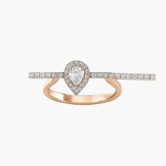 Tear of Light Diamond Ring