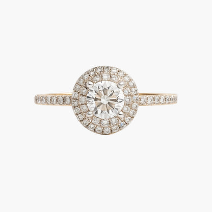 Two Halo Diamond Ring