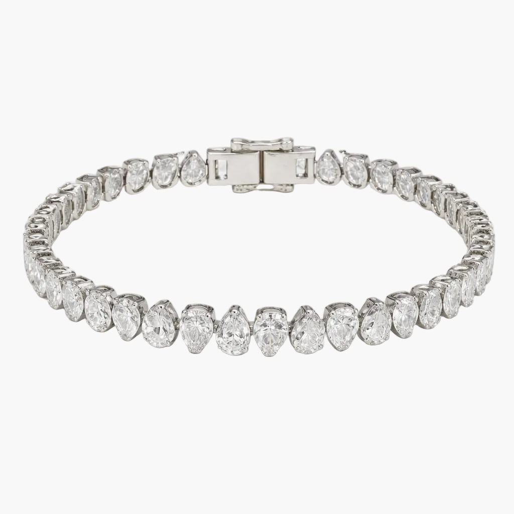 Lustre Azure Tennis Diamond Bracelet