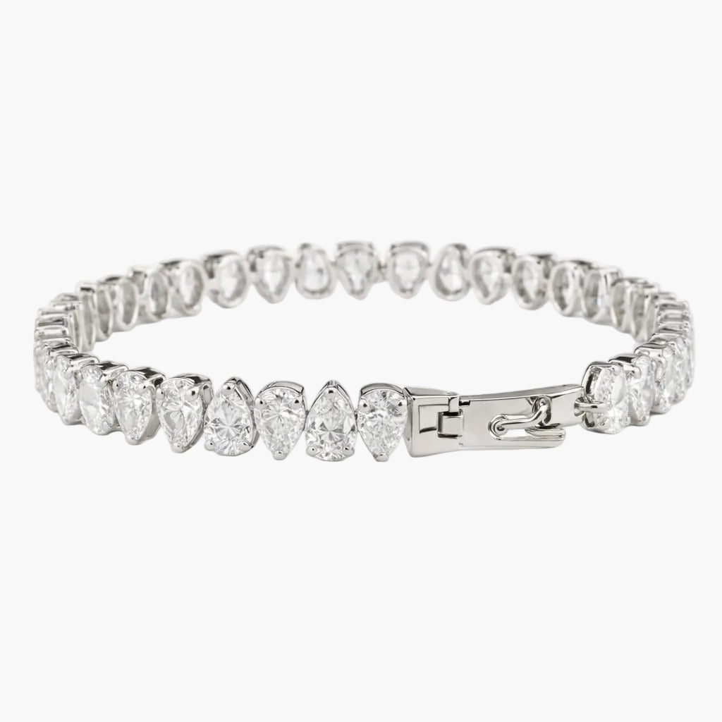 Lustre Azure Tennis Diamond Bracelet