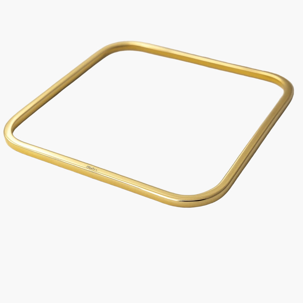 Yellow Gold Quadre Single Bangle