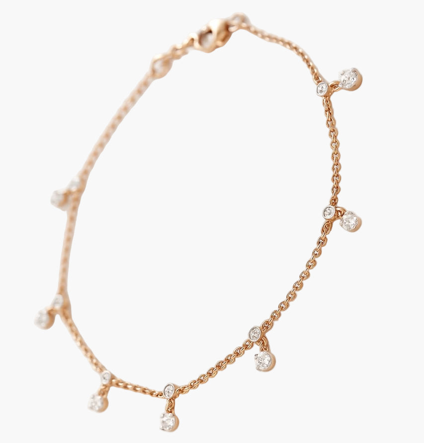 Charms Shaped Diamond Bracelet