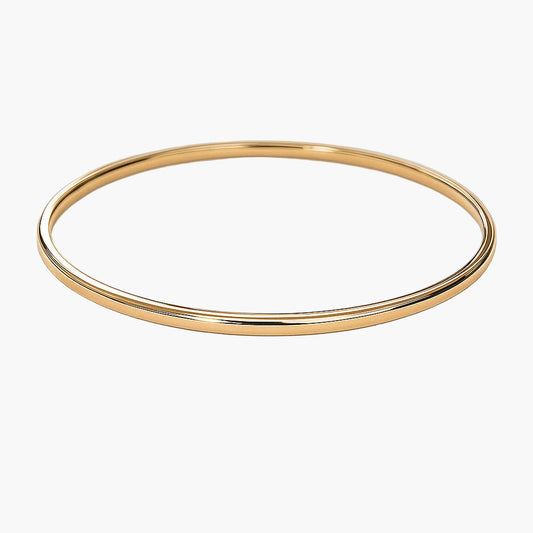 Aurora Yellow Single Gold Bangle