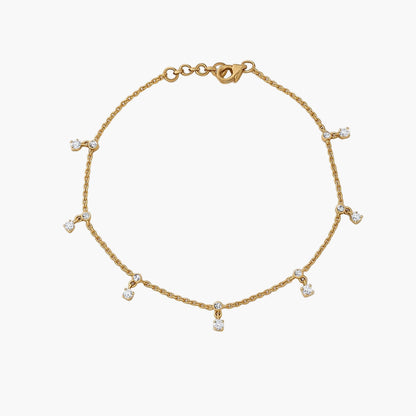 Charms Shaped Diamond Bracelet