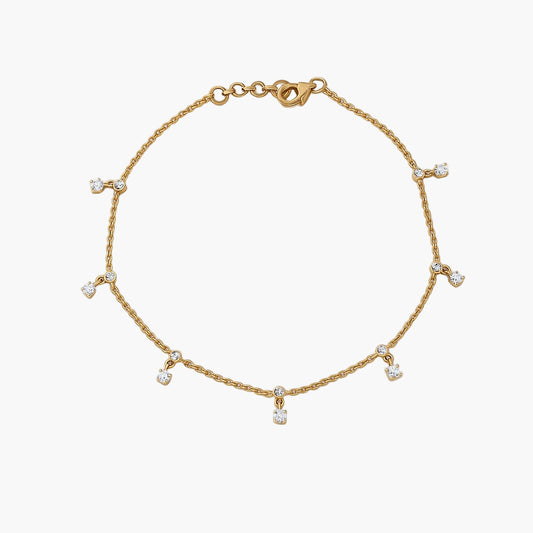 Charms Shaped Diamond Bracelet