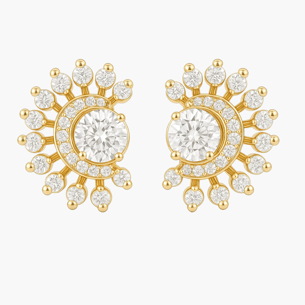 Mystic Magnolia Diamond Earrings