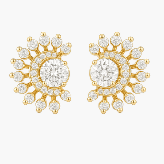 Mystic Magnolia Diamond Earrings