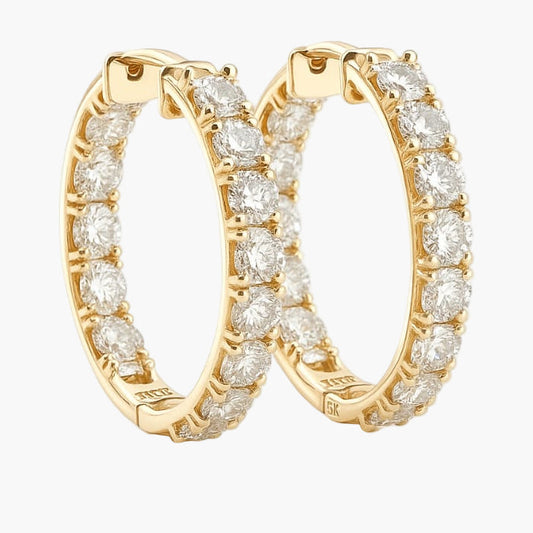 Celeste Embrace Hoops Diamond Earrings