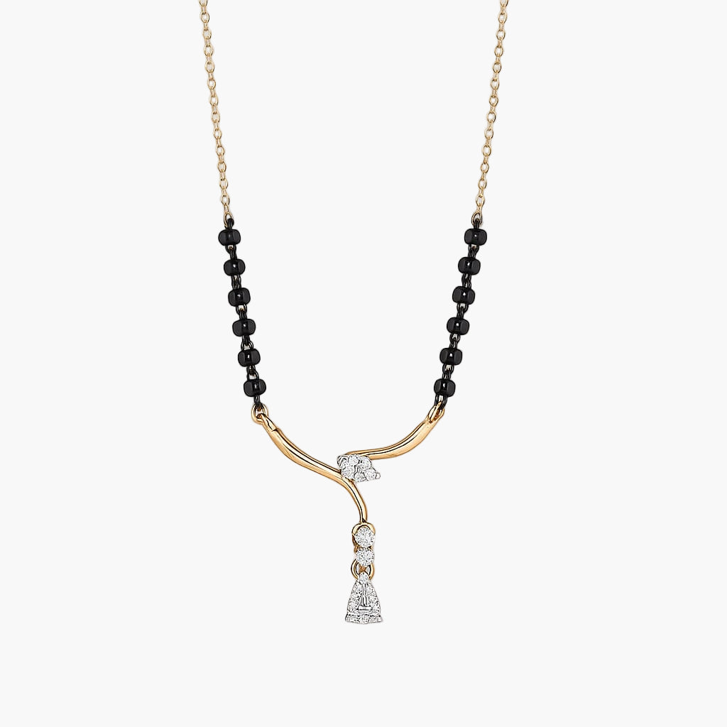 Temple Bells Diamond Mangalsutra