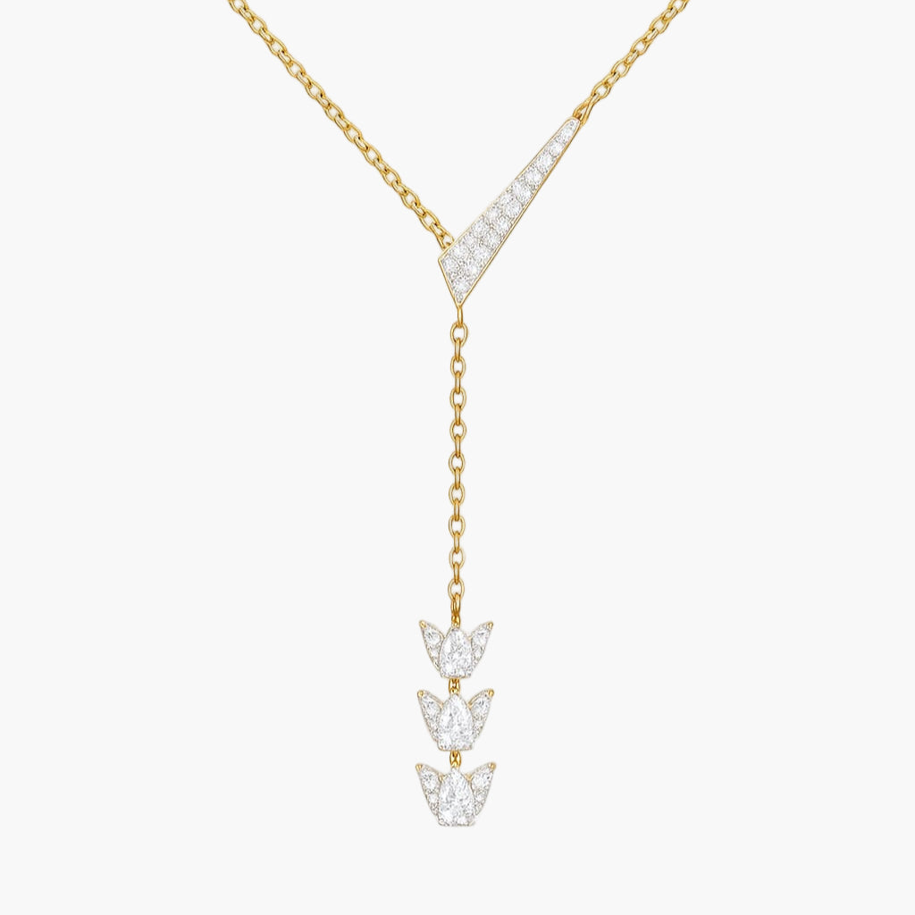 Lotus Infinity Diamond Necklace
