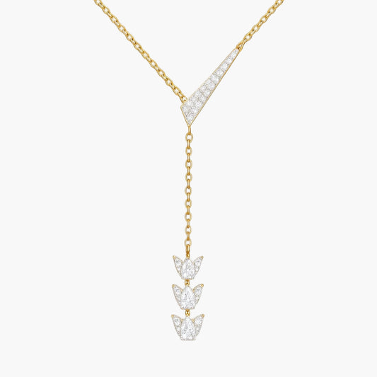 Lotus Infinity Diamond Necklace