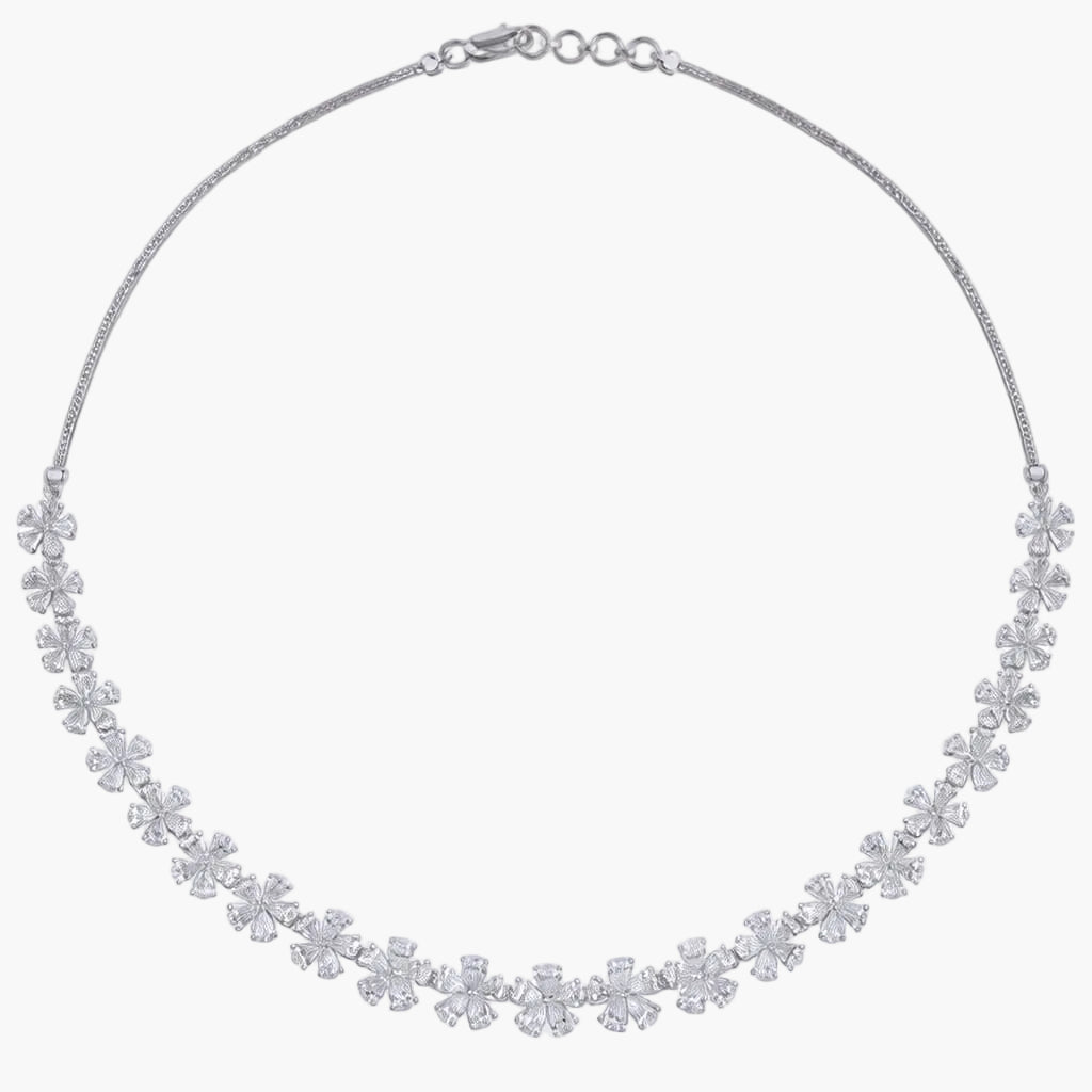 Radiant Daisy Garland Diamond Necklace