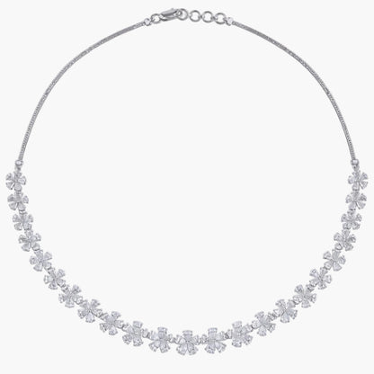 Radiant Daisy Garland Diamond Necklace
