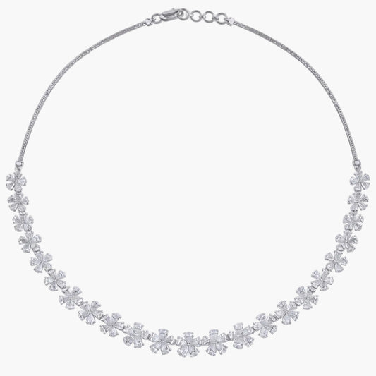 Radiant Daisy Garland Diamond Necklace