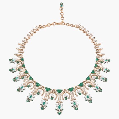 Verdant Majesty Statement Diamond Necklace