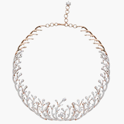 Botanical Vine Collar Diamond Necklace