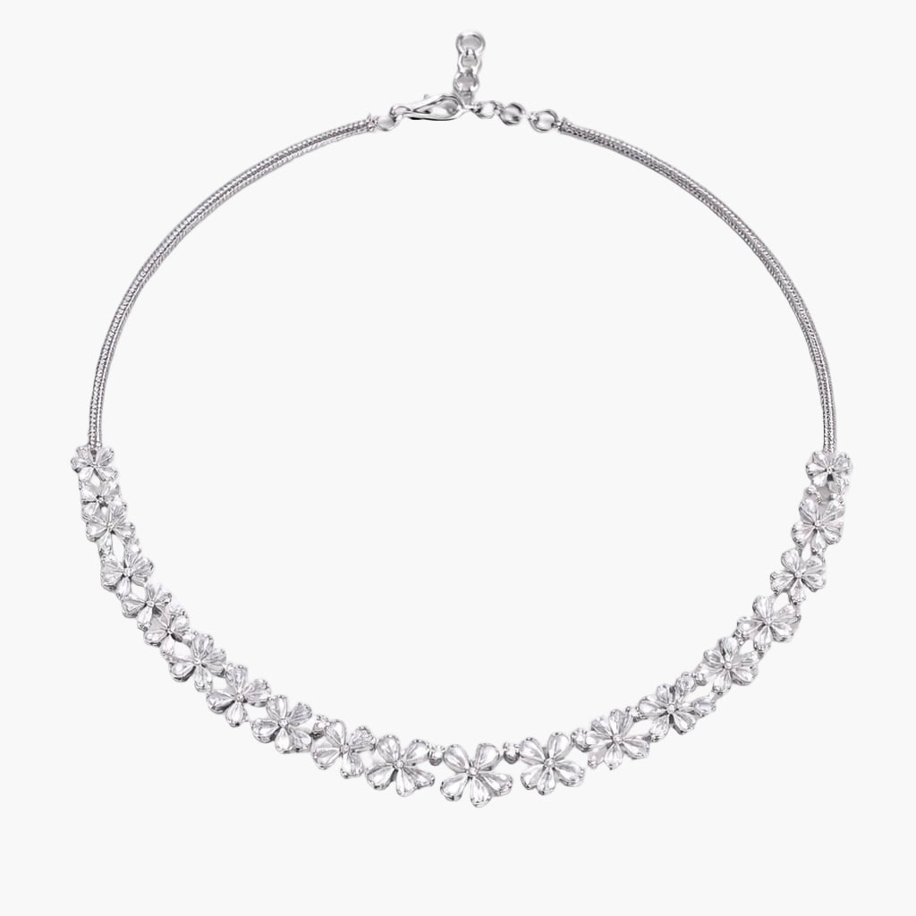 Radiant Daisy Garland Diamond Necklace