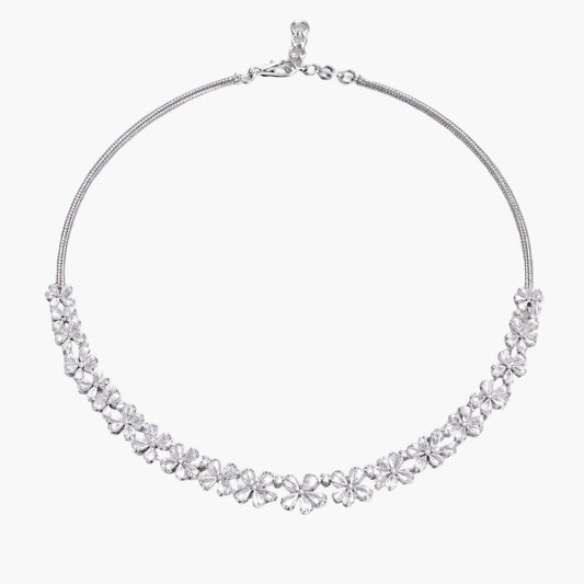 Radiant Daisy Garland Diamond Necklace