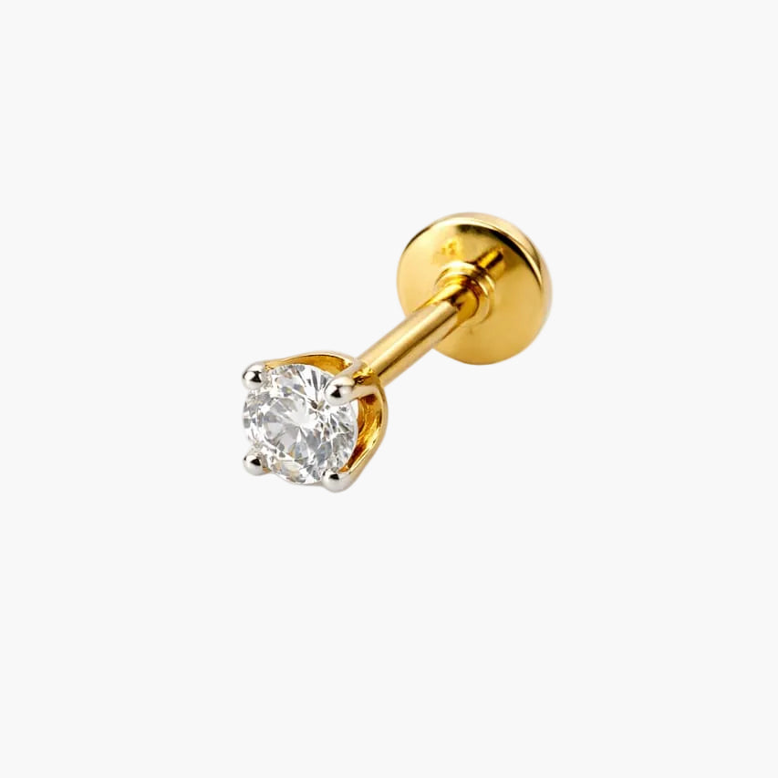 Classic Gold Diamond Nosepin