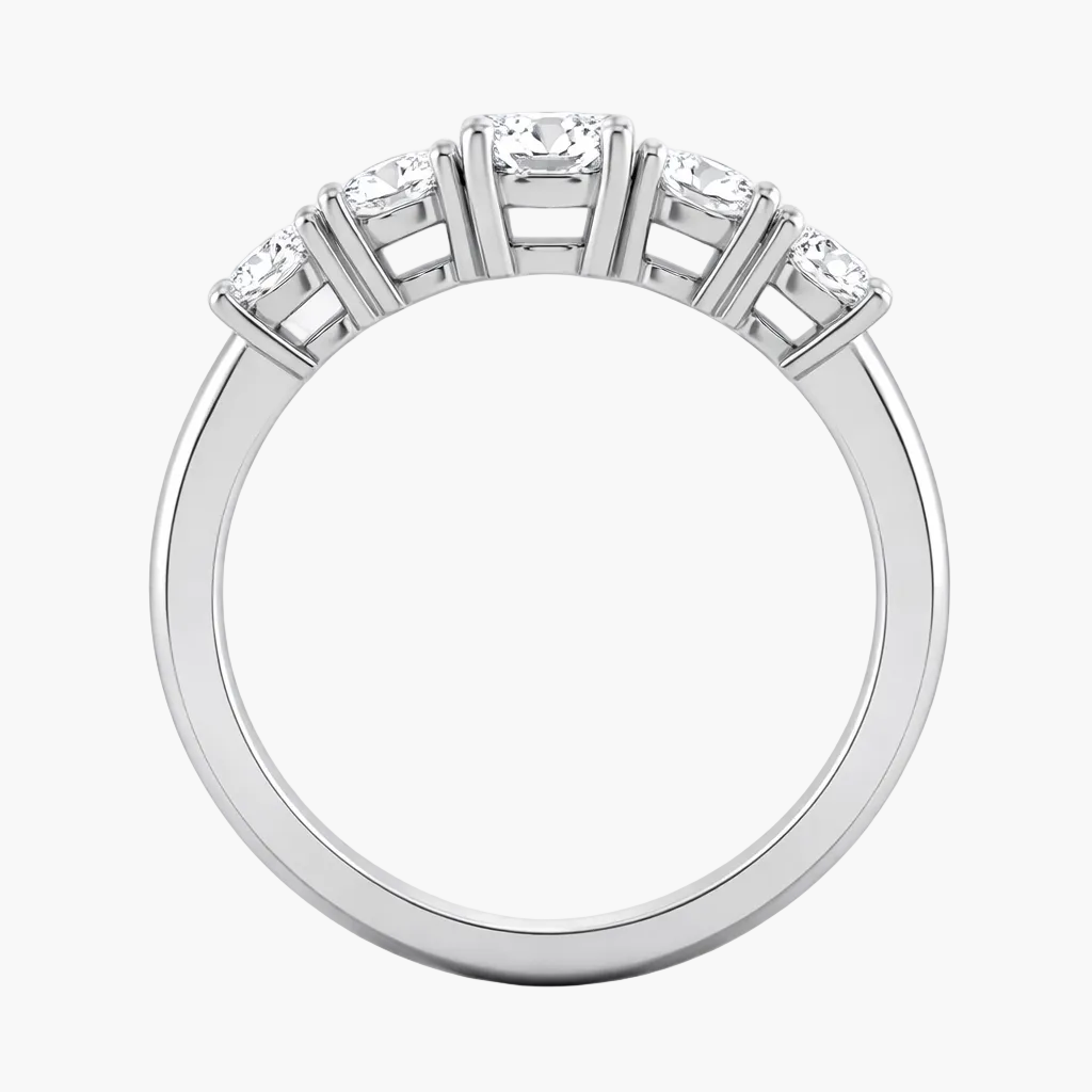 Diamond ring with a white background