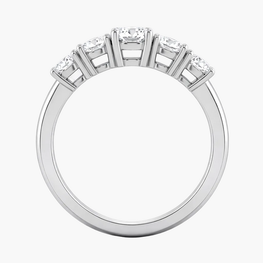 Diamond ring with a white background