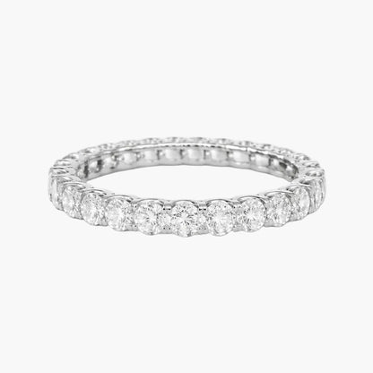 Diamond ring on a white background