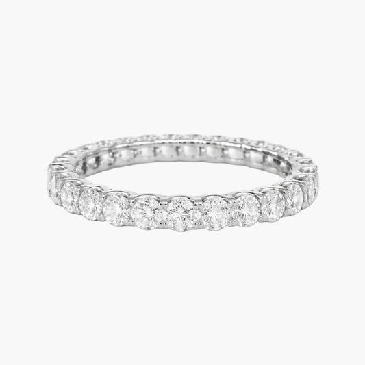 Diamond ring on a white background