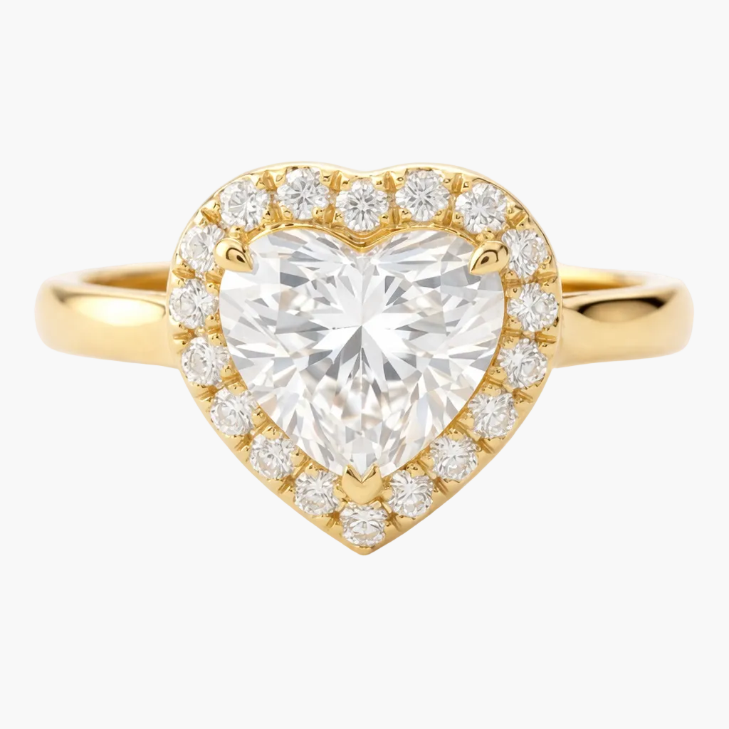 Heart Diamond Engagement Ring
