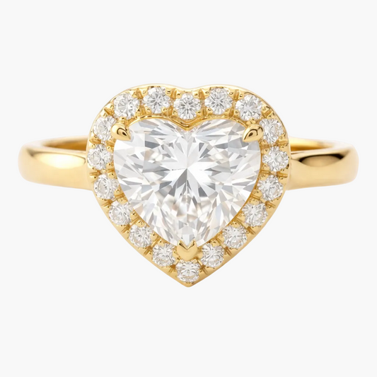 Heart Diamond Engagement Ring